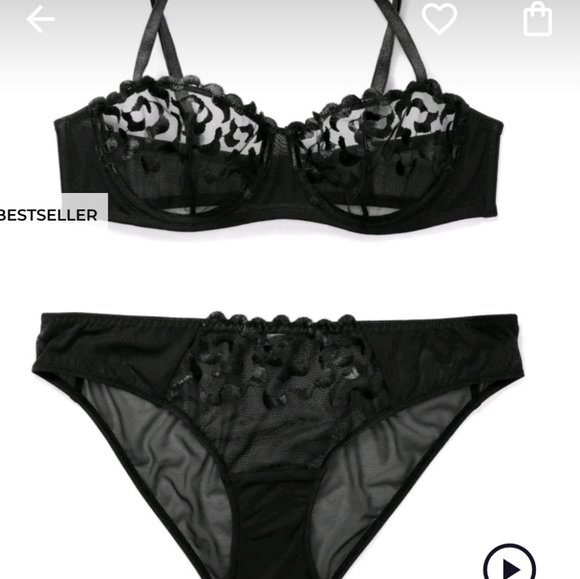 NWT Adore Me Tiana unlined bra and panties, 34D and size large panties - Picture 5 of 7